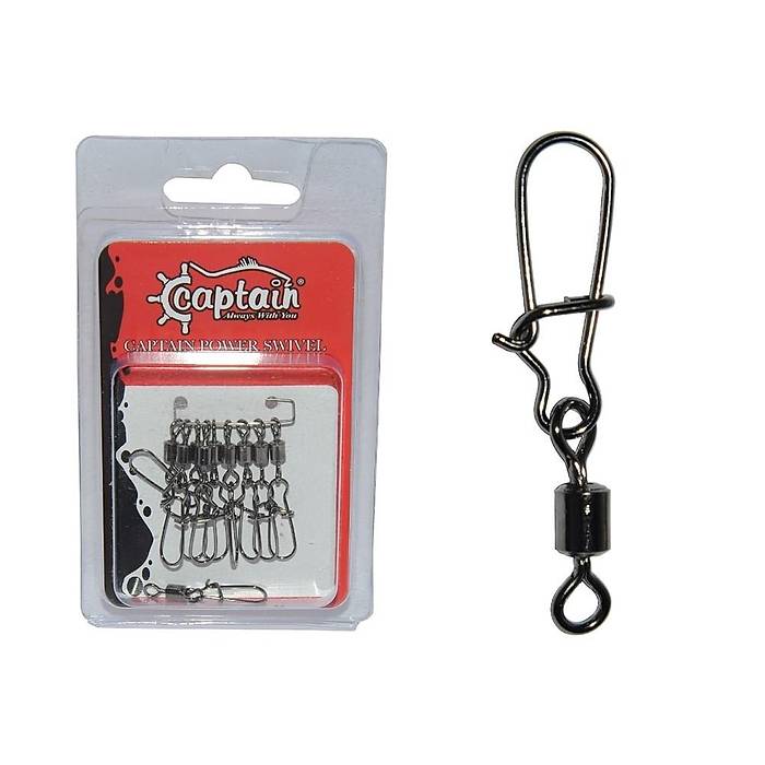 Captain 5029 Kilitli Klips Fast 10'lu Paket Black Nikel