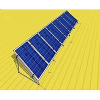 Güneş Paneli Düz Beton Çatı Alüminyum Montaj aparatı
