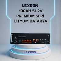Lexron 100AH 100A 51.2V Premium Serisi Lityum Batarya Lifepo4