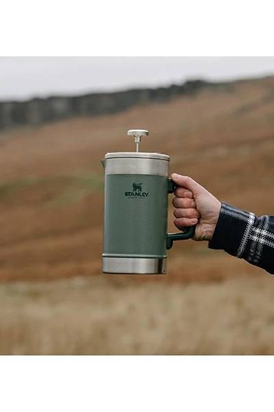 Stanley Klasik French Press Termos, Ye�il (Hammertone Green), 1.4 L - 6939236418225
