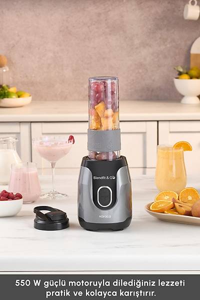 Karaca Blendfit Go Smoothie Blender Antrasit