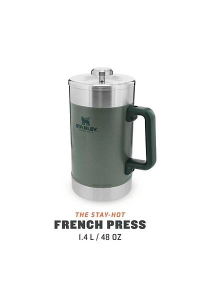 Stanley Klasik French Press Termos, Ye�il (Hammertone Green), 1.4 L - 6939236418225