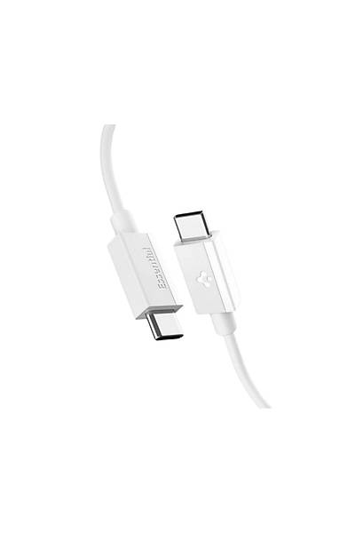Spigen Essential 1M USB-C to USB-C 60W Kablo ACA08717 Beyaz