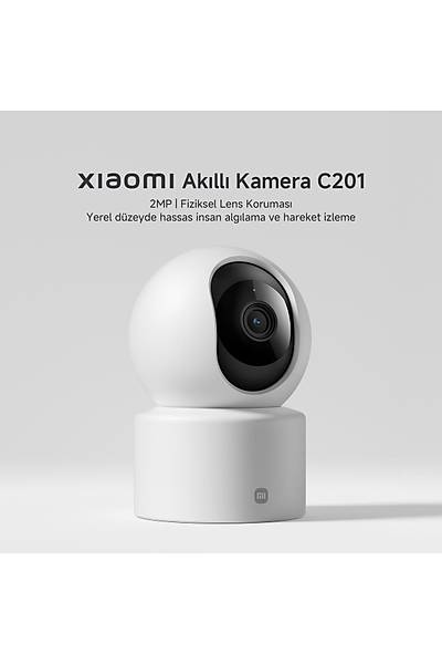 Xiaomi Smart Camera C201 Full HD 1080p Ak�ll� G�venlik Kameras� (Xiaomi T�rkiye Garantili)
