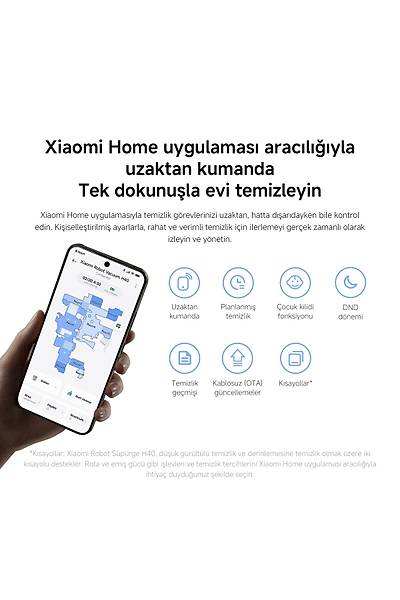 Xiaomi Robot Vacuum H40 Robot S�p�rge White