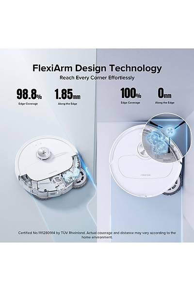 Roborock QRevo Master ��p Istasyonlu Ak�ll� Robot S�p�rge - Beyaz