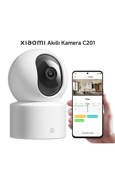 Xiaomi Smart Camera C201 Full HD 1080p Ak�ll� G�venlik Kameras� (Xiaomi T�rkiye Garantili)