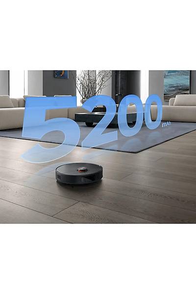Xiaomi Robot Vacuum X20 Max Ak�ll� Robot S�p�rge ve Mop  Siyah
