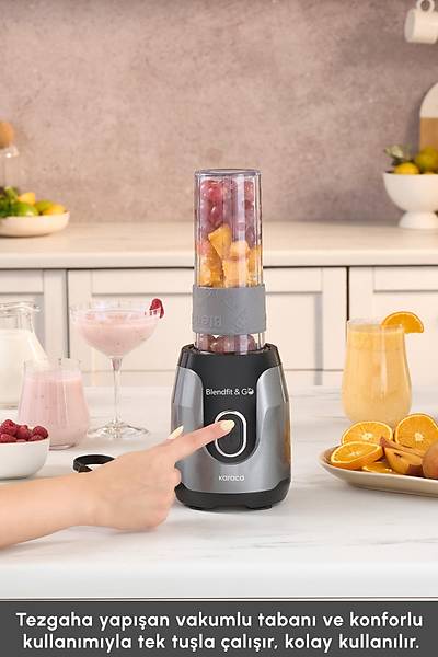 Karaca Blendfit Go Smoothie Blender Antrasit
