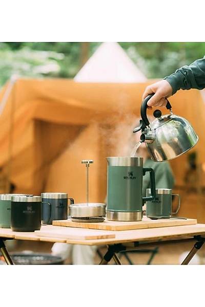 Stanley Klasik French Press Termos, Ye�il (Hammertone Green), 1.4 L - 6939236418225