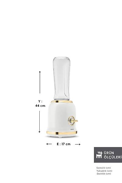 Karaca Retro Personal Ki�isel Smoothie Blender Cream