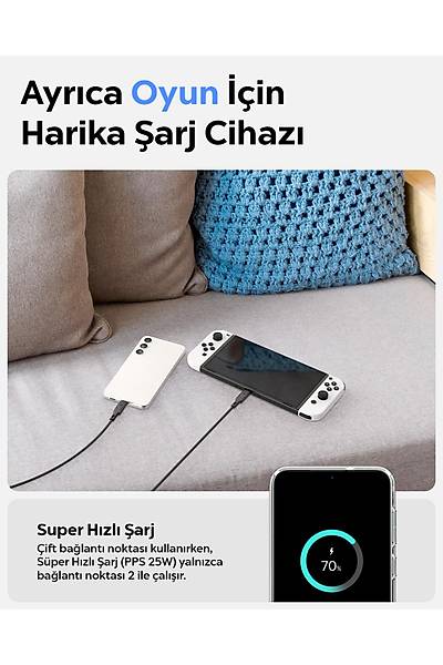 Spigen ArcStation Pro 65W H�zl� �arj Adapt�r� Sierra Blue  PE2204EU - ACH05165