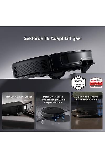 Roborock Saros 10R Smart Robot Vacuum Cleaner Black