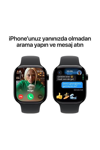 Apple Watch Series 10 Gps 42MM Jet Black Aluminium Case With Black Sport Band - S/M MWWE3TU/A