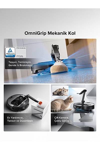 Roborock Saros Z70 Robot Vacuum Cleaner Beyaz