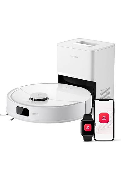 Roborock Vacuum Q8 Max Pro Plus Robot Sprge Beyaz