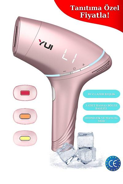 YUI Iplv15 Pro Buz Lazer Epilasyon Cihaz Pembe