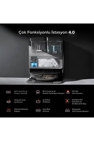 Roborock Saros 10R Smart Robot Vacuum Cleaner Black