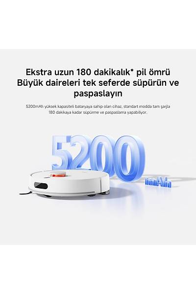 Xiaomi Robot Vacuum H40 Robot S�p�rge White