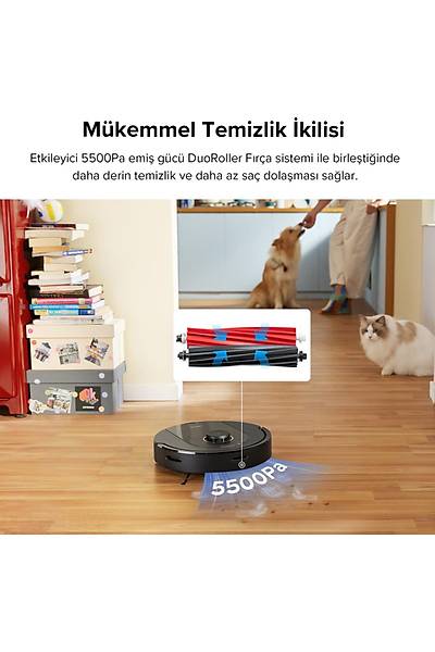 Roborock Q5 Pro Siyah Robot Sprge