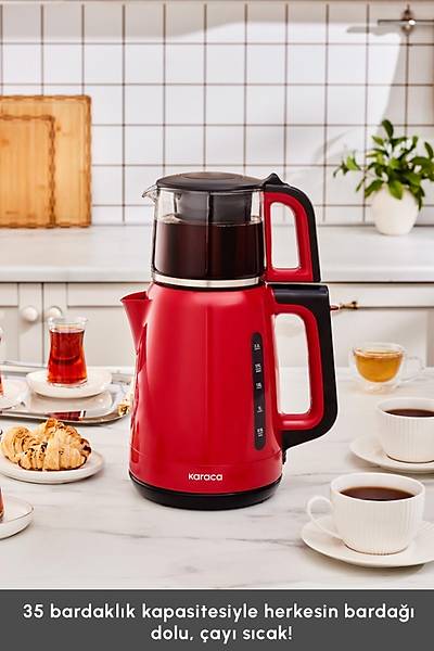 Karaca Mega Tea Xl �ay Makinesi K�rm�z�