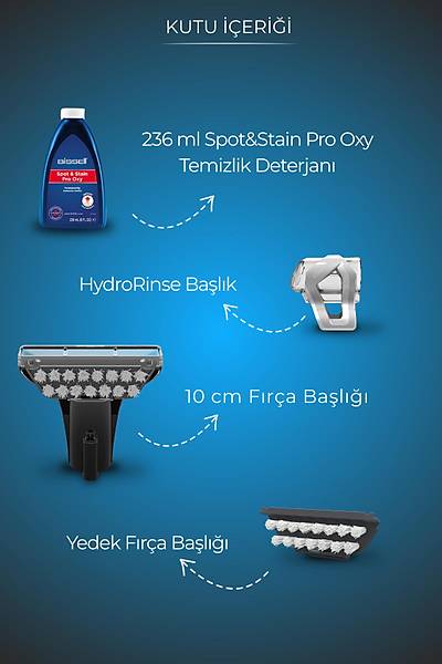 Bissell SpotClean Mini Hal? Koltuk Ykama ve Leke karma Makinesi