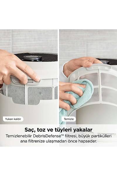Shark NeverChange5 Compact Pro Hava Temizleyici  HP072EU