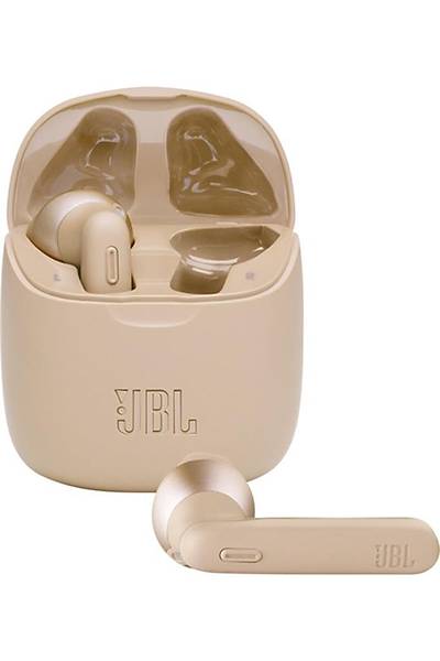 JBL T225 TWS Kablosuz Kulak Ýçi Bluetooth Kulaklýk Gold