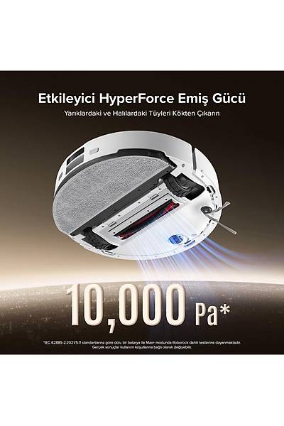 Roborock Vacuum Q8 Max Pro Plus Robot Sprge Beyaz