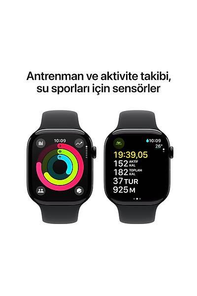 Apple Watch Series 10 Gps 42MM Jet Black Aluminium Case With Black Sport Band - S/M MWWE3TU/A