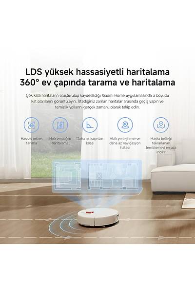 Xiaomi Robot Vacuum H40 Robot S�p�rge White