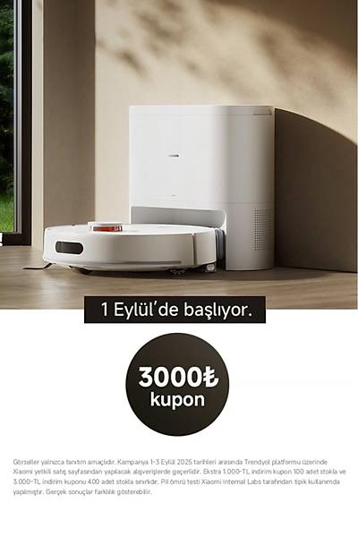 Xiaomi Robot Vacuum H40 Robot S�p�rge White