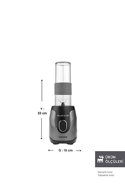 Karaca Blendfit Go Smoothie Blender Antrasit