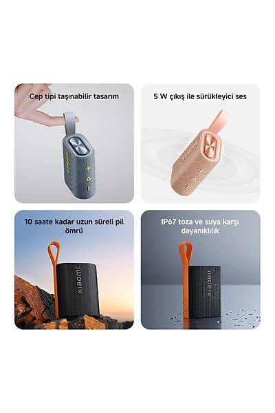 Xiaomi Sound Pocket Bluetooth Hoparl�r  MDZ-37-DB Pink