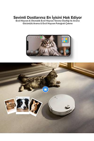 Roborock QRevo CurvX Ak�ll� Robot S�p�rge Beyaz