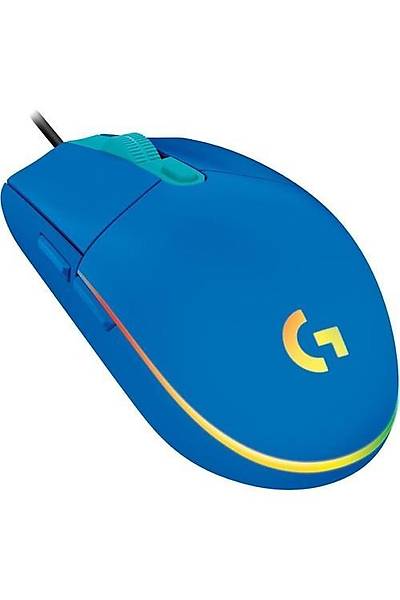 Logitech G203 Lightsync RGB Mouse Mavi (Resmi Distribütör Garantili)