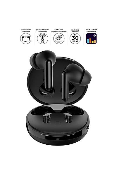 Spigen Audio SA-TW S10 Anc Kablosuz Tws Kulaklk Siyah ASD07886