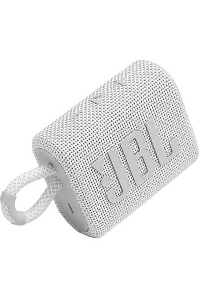 JBL Go 3 IP67 Su Geçirmez Beyaz Taþýnabilir Bluetooth Hoparlör