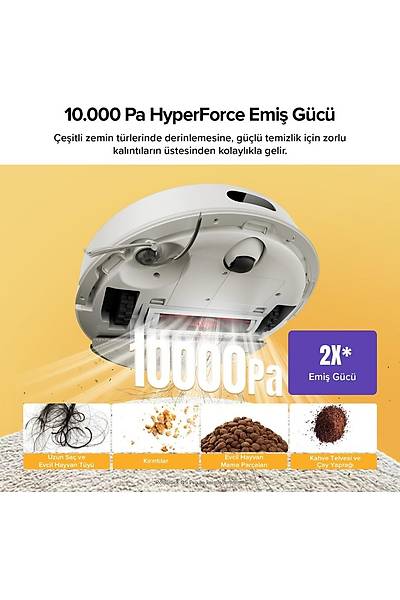 Roborock Vacuum Q8 Robot Sprge Beyaz