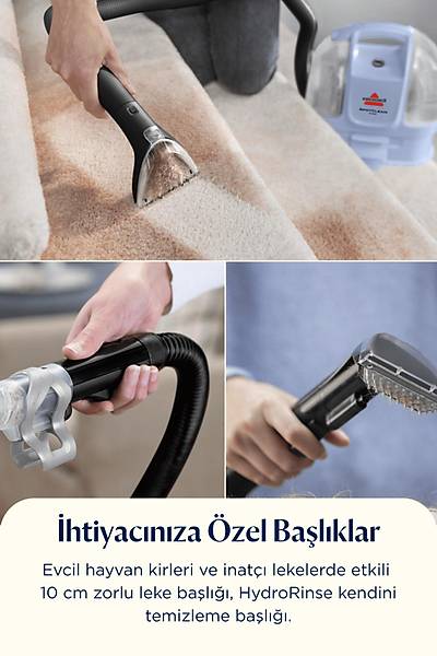 Bissell SpotClean Mini Hal? Koltuk Ykama ve Leke karma Makinesi