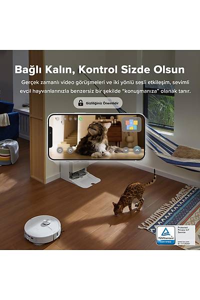 Roborock QRevo Master ��p Istasyonlu Ak�ll� Robot S�p�rge - Beyaz