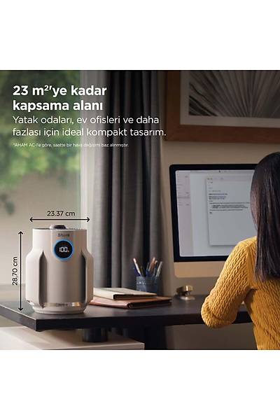 Shark NeverChange5 Compact Pro Hava Temizleyici  HP072EU