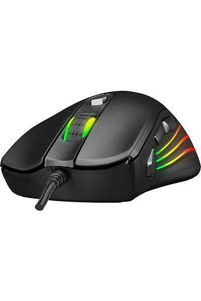 Rampage SMX-R33 Limbo Makrolu Siyah 6400dpi RGB Ledli Gaming Oyuncu Mouse (Resmi Distribütör Garantili)