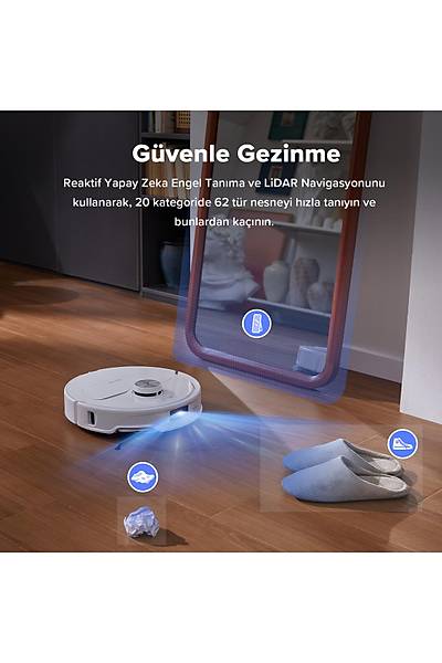 Roborock QRevo Master ��p Istasyonlu Ak�ll� Robot S�p�rge - Beyaz