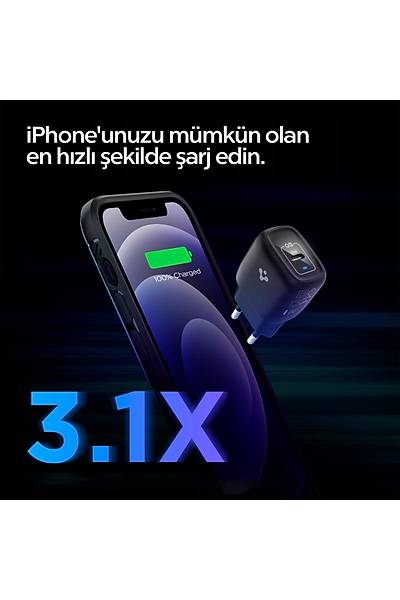 Spigen ACH02070 20 W Type-C Hzl arj Adaptr