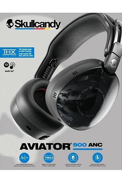 Skullcandy Aviator 900 Anc Kablosuz Kulakl�k Siyah S6AVW-T740