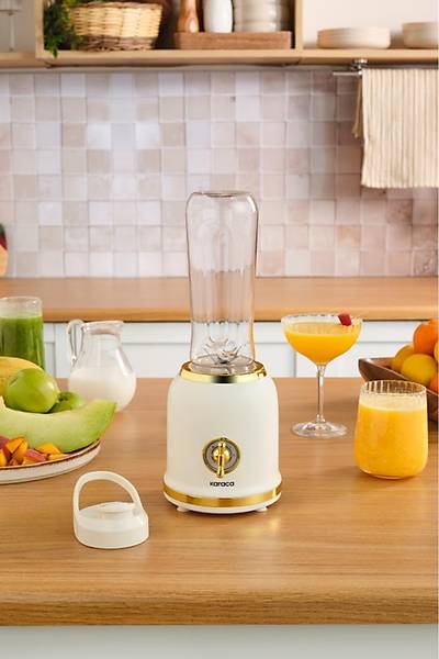 Karaca Retro Personal Ki�isel Smoothie Blender Cream