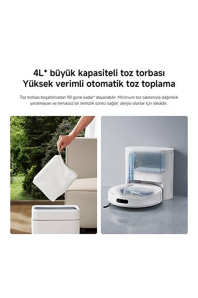 Xiaomi Robot Vacuum H40 Robot S�p�rge White