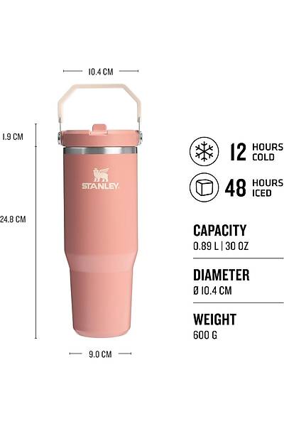 Stanley The IceFlow Flip Straw Tumbler Pipetli Termos Bardak 0,89 LT Kiremit (Sienna) 1200185009099