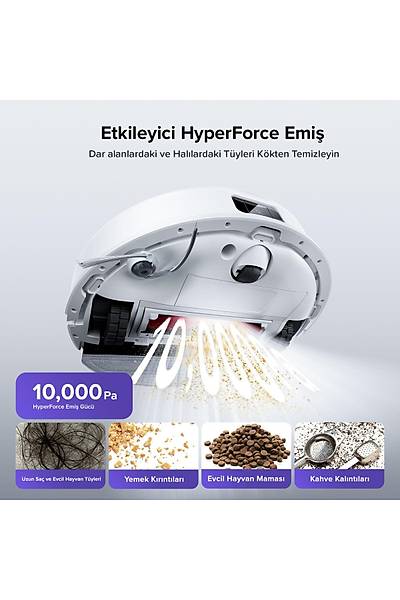 Roborock S8 Pro Akll Robot Sprge Beyaz